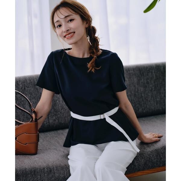 マーリエ ル カセット（Maglie le cassetto）/《M Maglie le cassetto×吉田理紗》凛と“サマみえ”ペプラムブラウス