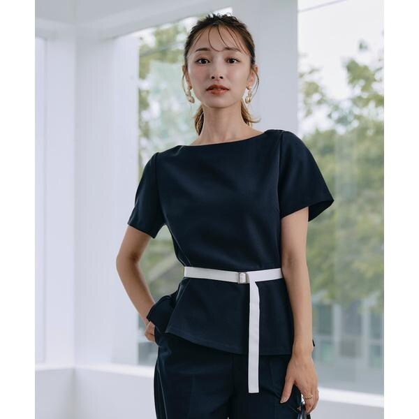 マーリエ ル カセット（Maglie le cassetto）/《M Maglie le cassetto×吉田理紗》凛と“サマみえ”ペプラムブラウス