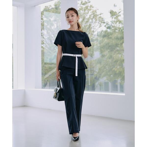 マーリエ ル カセット（Maglie le cassetto）/《M Maglie le cassetto×吉田理紗》凛と“サマみえ”ペプラムブラウス