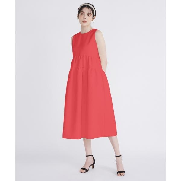 マーリエ ル カセット（Maglie le cassetto）/《プラスサイズ》フラワージャガードティアードワンピース《M Maglie le cass