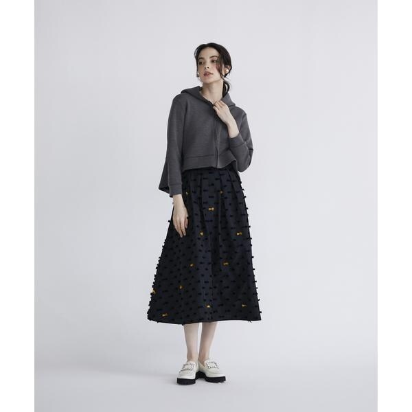 マーリエ ル カセット（Maglie le cassetto）/《大きいサイズ》サイドフリルパーカー