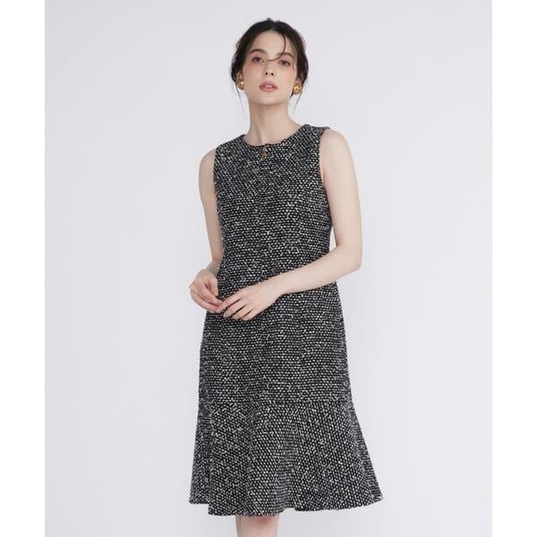 マーリエ ル カセット（Maglie le cassetto）/《M Maglie le cassetto》スパンコールツイードワンピース