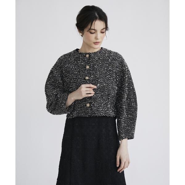 マーリエ ル カセット（Maglie le cassetto）/《M Maglie le cassetto》スパンコールツイードジャケット