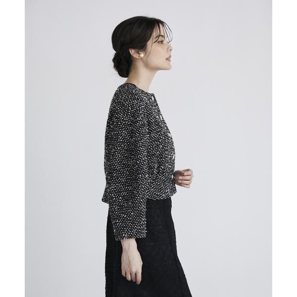 マーリエ ル カセット（Maglie le cassetto）/《M Maglie le cassetto》スパンコールツイードジャケット