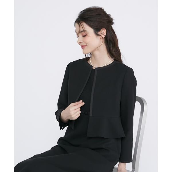 マーリエ ル カセット（Maglie le cassetto）/《大きいサイズ》《WEB限定》ブラックフォーマルジャケット