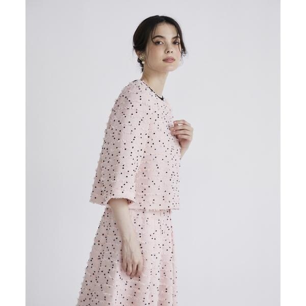 マーリエ ル カセット（Maglie le cassetto）/《M Maglie le cassetto》ツイードブラウス《Linton Tweeds》