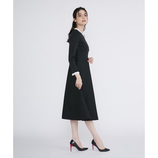 マーリエ ル カセット（Maglie le cassetto）/《M Maglie le cassetto》フリルデザインニットワンピ?ス