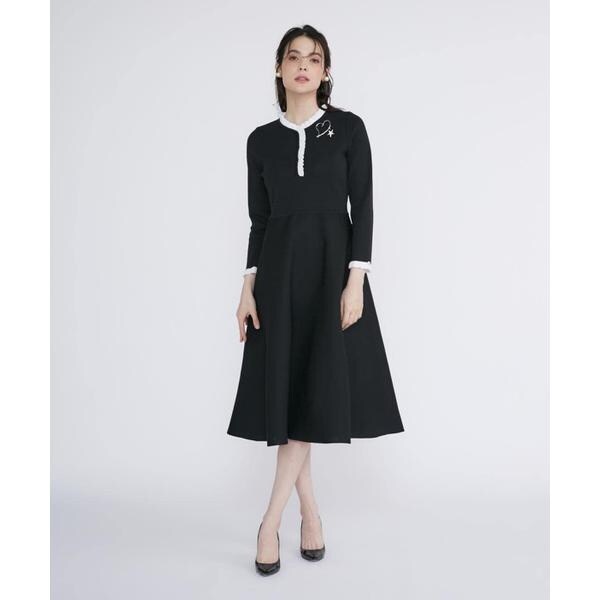 マーリエ ル カセット（Maglie le cassetto）/《M Maglie le cassetto》フリルデザインニットワンピ?ス