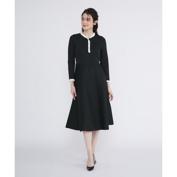 マーリエ ル カセット（Maglie le cassetto）/《M Maglie le cassetto》フリルデザインニットワンピ?ス