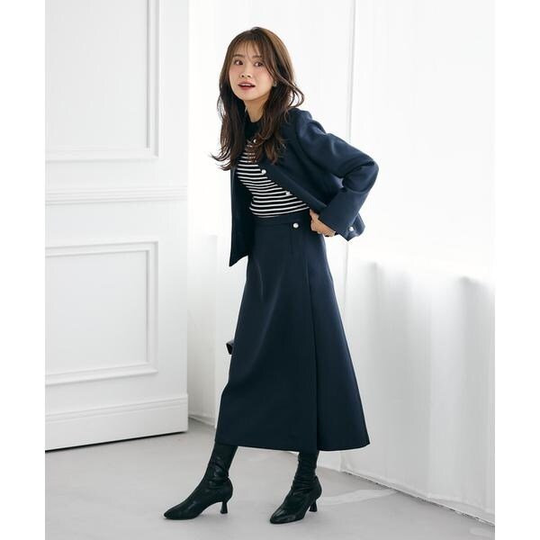 マーリエ ル カセット（Maglie le cassetto）/《曽田茉莉江コラボ》クルーネックパールジャケット