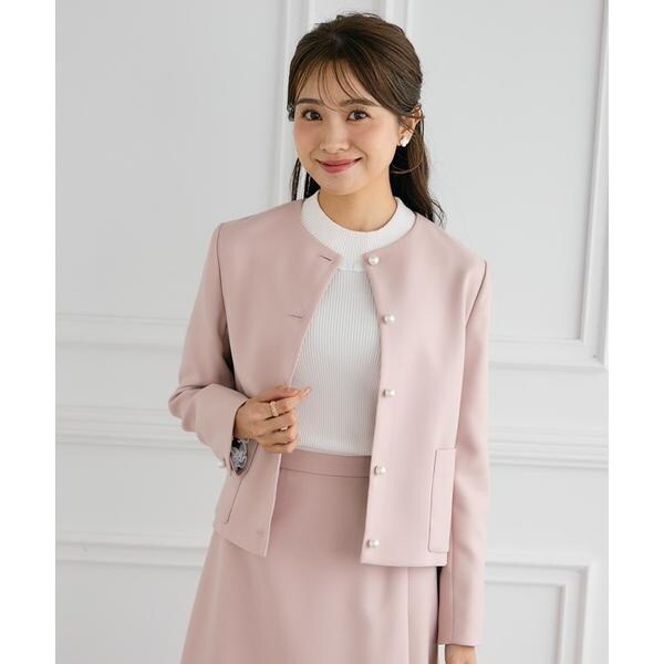 マーリエ ル カセット（Maglie le cassetto）/《曽田茉莉江コラボ》クルーネックパールジャケット