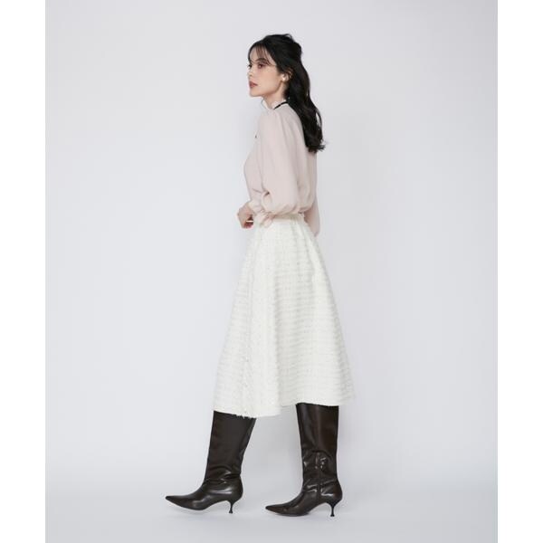 マーリエ ル カセット（Maglie le cassetto）/《M Maglie le cassetto》ラメスパンコールツイードスカート