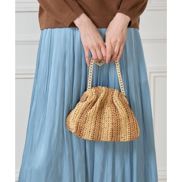 マーリエ ル カセット（Maglie le cassetto）/ミニストライプクラッチバッグ《Maria La Rosa》