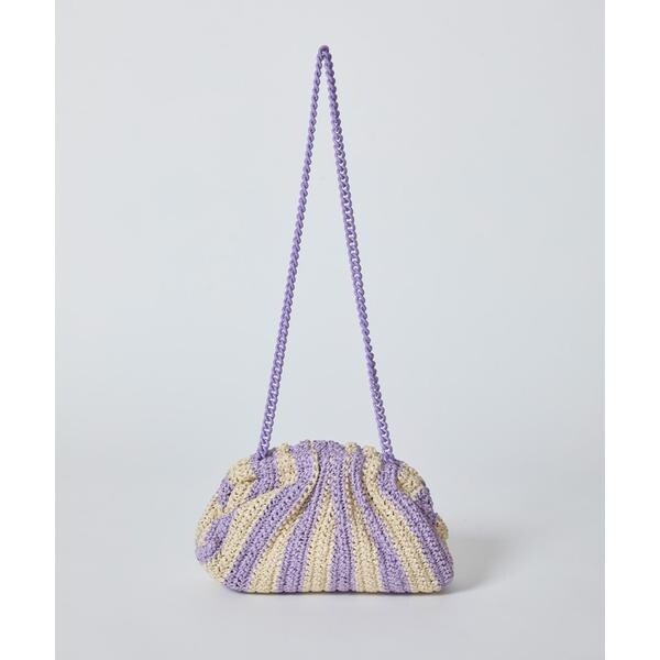 マーリエ ル カセット（Maglie le cassetto）/ストライプクラッチバッグ《Maria La Rosa》