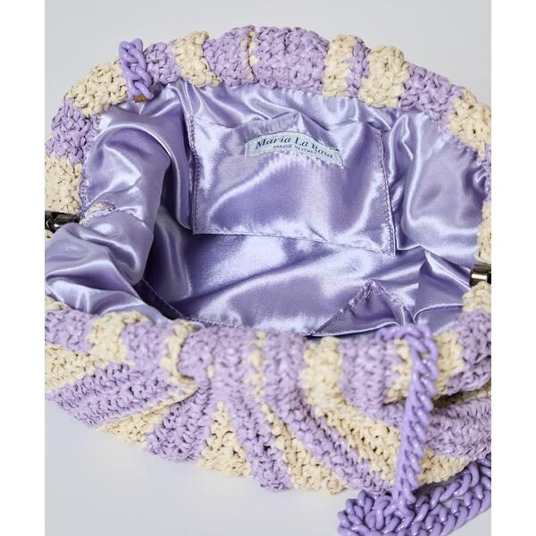 マーリエ ル カセット（Maglie le cassetto）/ストライプクラッチバッグ《Maria La Rosa》