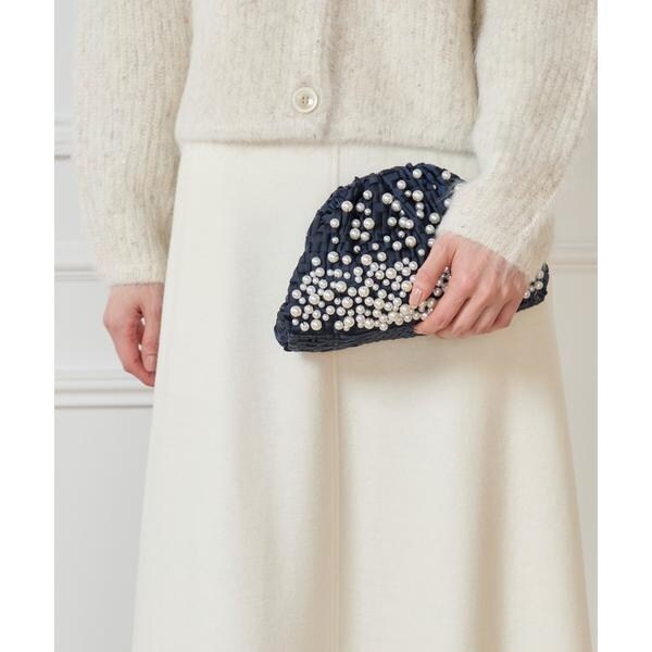 マーリエ ル カセット（Maglie le cassetto）/パールクラッチバッグ《Maria La Rosa》
