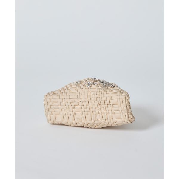 マーリエ ル カセット（Maglie le cassetto）/スワロフスキーフラワークラッチバッグ《Maria La Rosa》