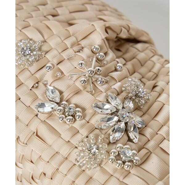 マーリエ ル カセット（Maglie le cassetto）/スワロフスキーフラワークラッチバッグ《Maria La Rosa》