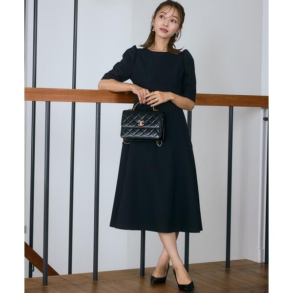 マーリエ ル カセット（Maglie le cassetto）/《M Maglie le cassetto×吉田理紗》クチュールシルエットワンピース