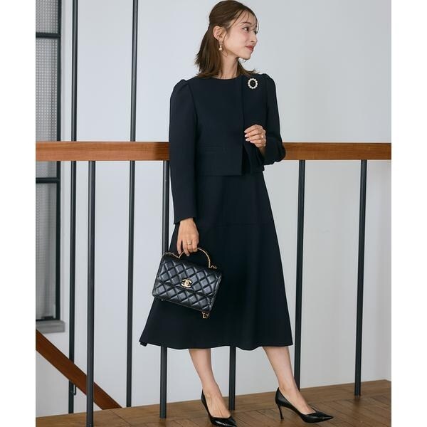 マーリエ ル カセット（Maglie le cassetto）/《M Maglie le cassetto×吉田理紗》クチュールシルエットワンピース