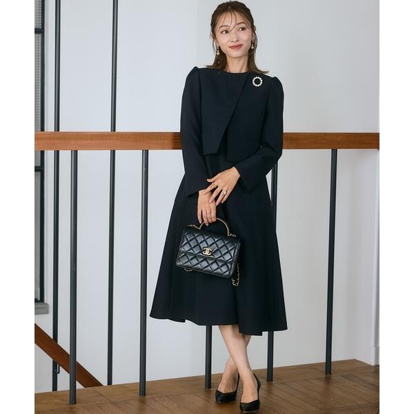 マーリエ ル カセット（Maglie le cassetto）/《M Maglie le cassetto×吉田理紗》クチュールシルエットワンピース