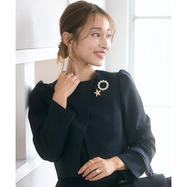 マーリエ ル カセット（Maglie le cassetto）/《M Maglie le cassetto×吉田理紗》アシメショートジャケット