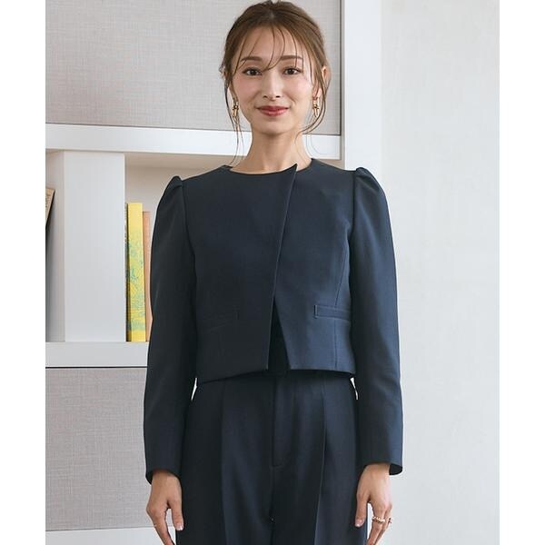 マーリエ ル カセット（Maglie le cassetto）/《M Maglie le cassetto×吉田理紗》アシメショートジャケット