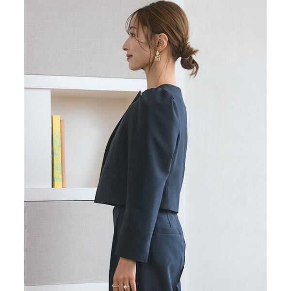 マーリエ ル カセット（Maglie le cassetto）/《M Maglie le cassetto×吉田理紗》アシメショートジャケット