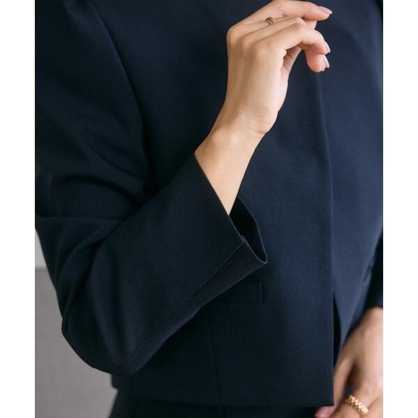 マーリエ ル カセット（Maglie le cassetto）/《M Maglie le cassetto×吉田理紗》アシメショートジャケット