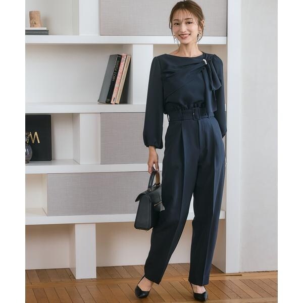 マーリエ ル カセット（Maglie le cassetto）/《M Maglie le cassetto×吉田理紗》華やかドレープブラウス