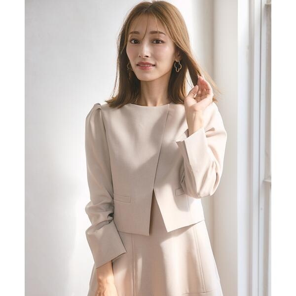 マーリエ ル カセット（Maglie le cassetto）/《M Maglie le cassetto×吉田理紗》アシメショートジャケット