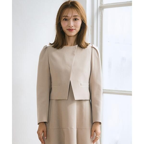 マーリエ ル カセット（Maglie le cassetto）/《M Maglie le cassetto×吉田理紗》アシメショートジャケット