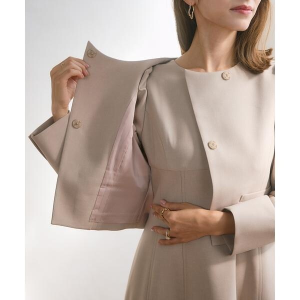 マーリエ ル カセット（Maglie le cassetto）/《M Maglie le cassetto×吉田理紗》アシメショートジャケット