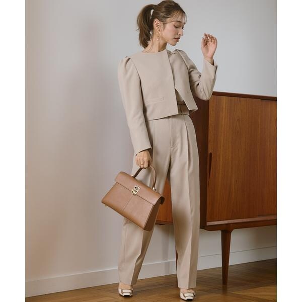 マーリエ ル カセット（Maglie le cassetto）/《M Maglie le cassetto×吉田理紗》アシメショートジャケット