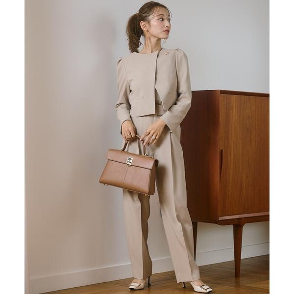 マーリエ ル カセット（Maglie le cassetto）/《M Maglie le cassetto×吉田理紗》アシメショートジャケット