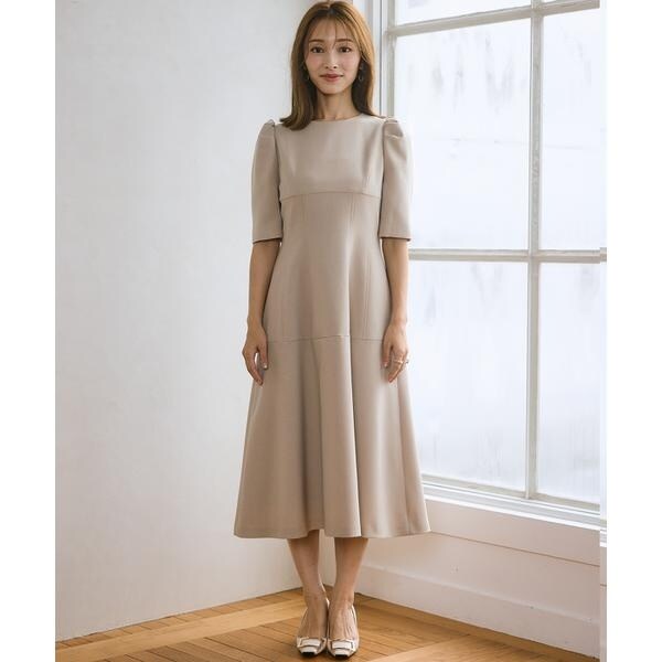 マーリエ ル カセット（Maglie le cassetto）/《M Maglie le cassetto×吉田理紗》クチュールシルエットワンピース