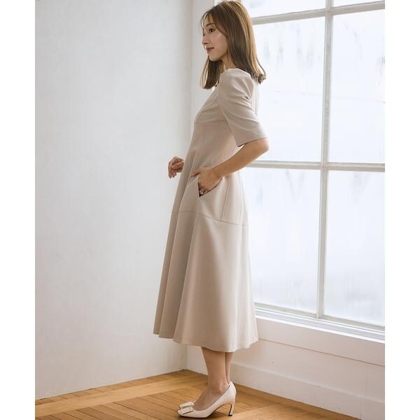 マーリエ ル カセット（Maglie le cassetto）/《M Maglie le cassetto×吉田理紗》クチュールシルエットワンピース