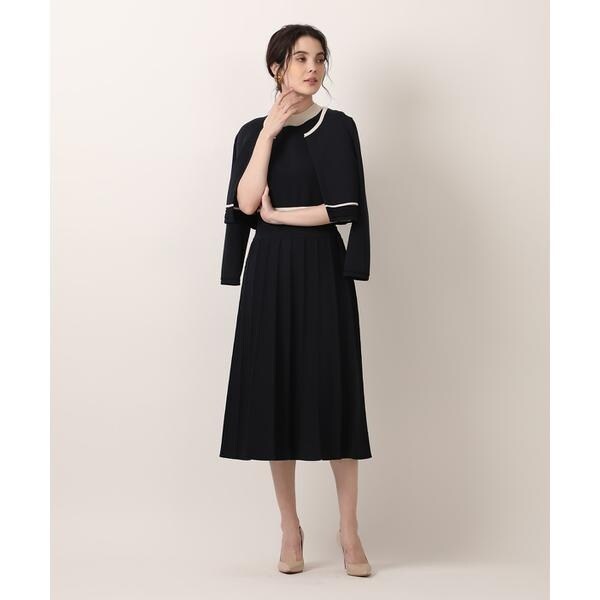 マーリエ ル カセット（Maglie le cassetto）/《M Maglie le cassetto》バイカラーボレロカーディガン