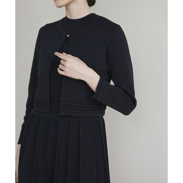 マーリエ ル カセット（Maglie le cassetto）/《M Maglie le cassetto》バイカラーボレロカーディガン