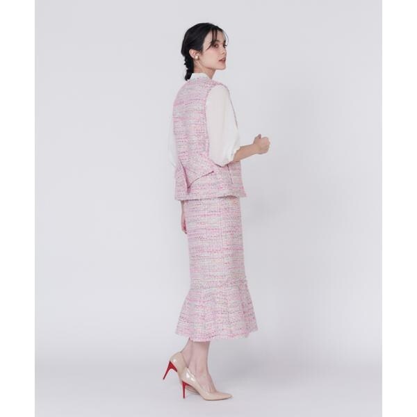 マーリエ ル カセット（Maglie le cassetto）/《M Maglie le cassetto》ツイードマーメイドスカート