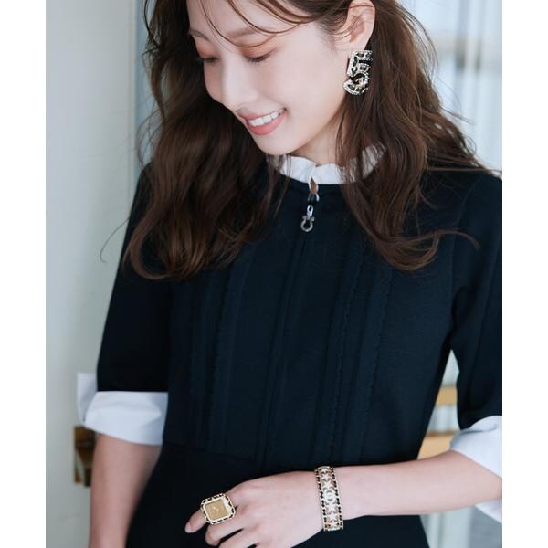 マーリエ ル カセット（Maglie le cassetto）/《M Maglie le cassetto×冨張愛》“纏うだけで叶う” 品格ドッキングワンピー