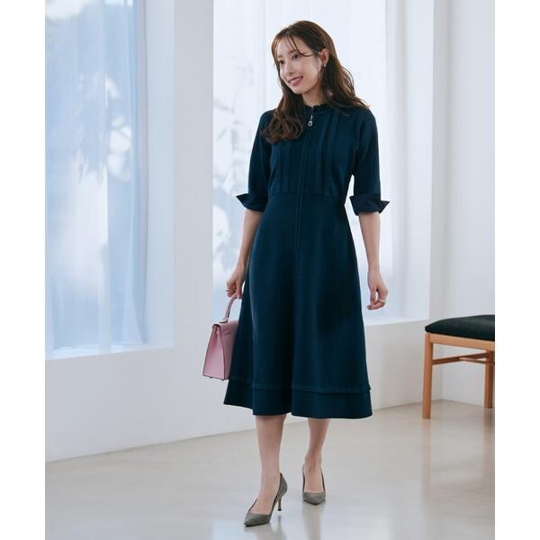 マーリエ ル カセット（Maglie le cassetto）/《大きいサイズ》“纏うだけで叶う” 品格ドッキングワンピース《M Maglie