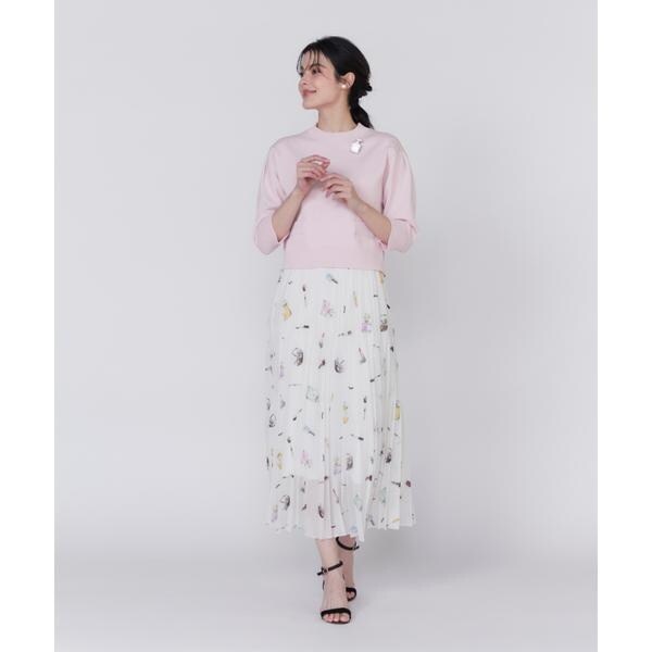 マーリエ ル カセット（Maglie le cassetto）/コスメプリーツスカート《Viscotecs》