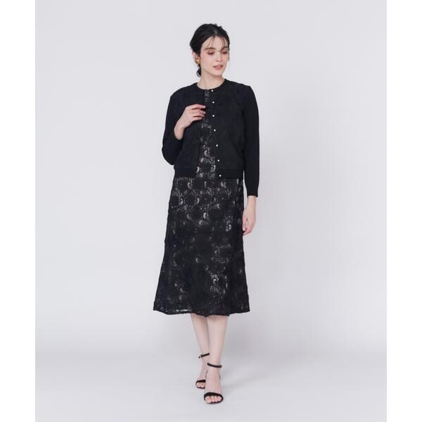 マーリエ ル カセット（Maglie le cassetto）/《大きいサイズ》3D刺繍レースカーディガン《Maglie White》