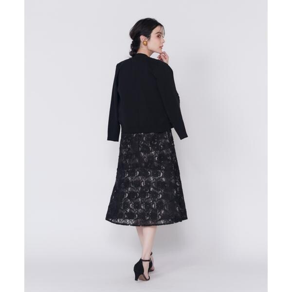 マーリエ ル カセット（Maglie le cassetto）/《大きいサイズ》3D刺繍レースカーディガン《Maglie White》