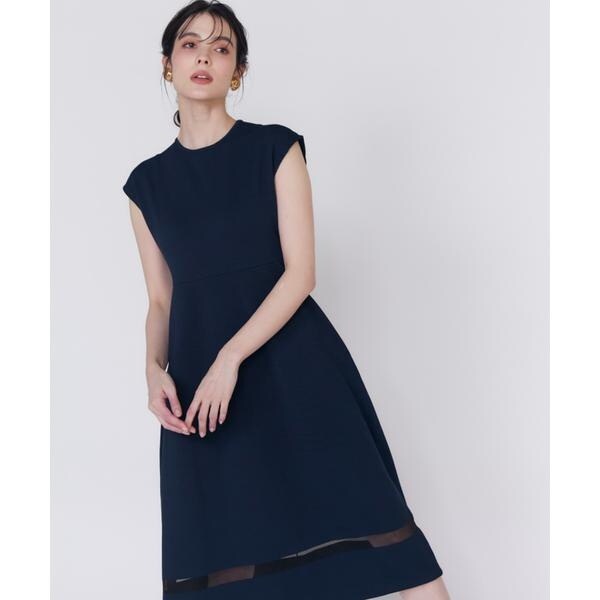 マーリエ ル カセット（Maglie le cassetto）/《M Maglie le cassetto》シアーラインニットワンピース