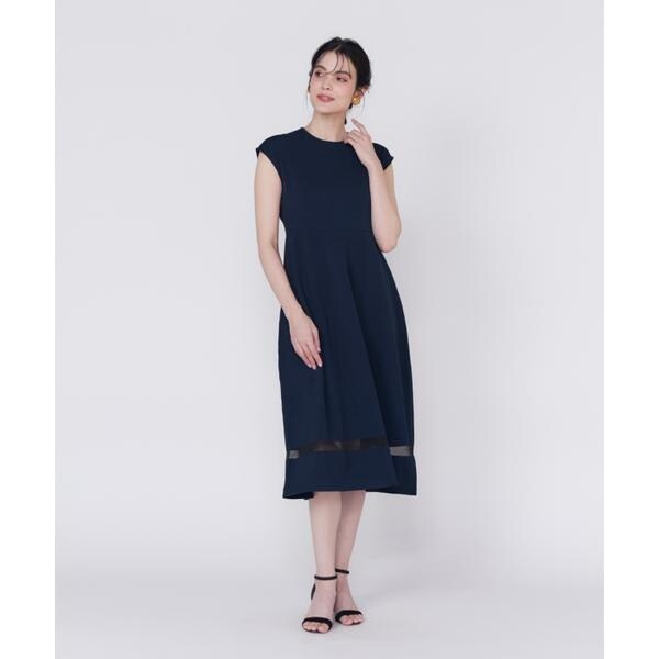 マーリエ ル カセット（Maglie le cassetto）/《M Maglie le cassetto》シアーラインニットワンピース