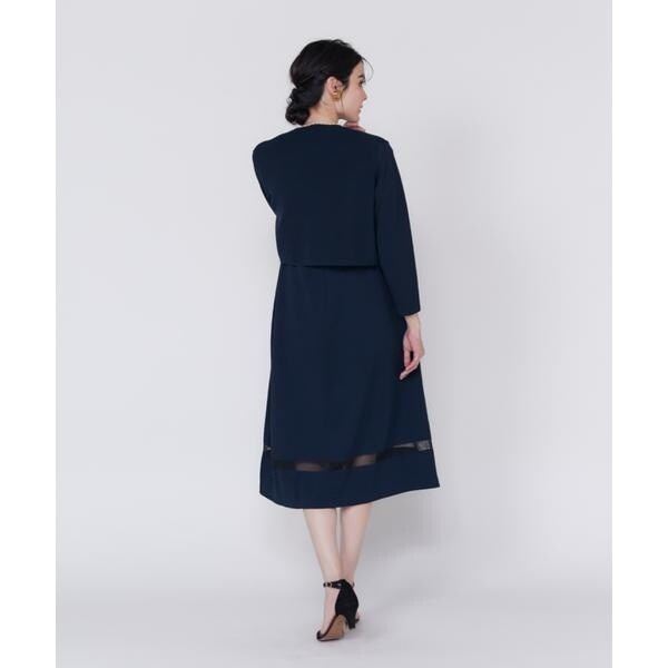 マーリエ ル カセット（Maglie le cassetto）/《M Maglie le cassetto》シアーラインニットワンピース