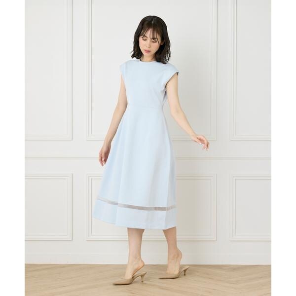 マーリエ ル カセット（Maglie le cassetto）/《M Maglie le cassetto》シアーラインニットワンピース