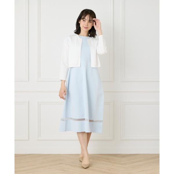 マーリエ ル カセット（Maglie le cassetto）/《M Maglie le cassetto》シアーラインニットワンピース